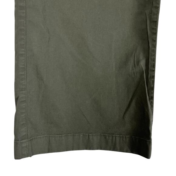 GAP High Rise Stride Ankle Pants Women’s Size 14 Olive Green Wide Leg Chino - Picture 8 of 10